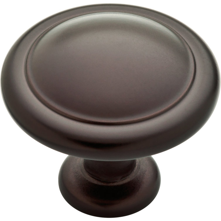 1.24" Round Dark Oil Rubbed Bronze Cabinet Knob