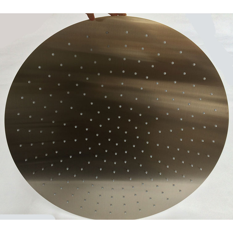 Ultra Thin 24" Brushed Stainless Steel Ceiling Mounted Rain Shower Head