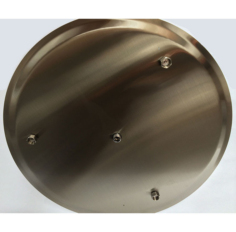Ultra Thin 24" Brushed Stainless Steel Ceiling Mounted Rain Shower Head
