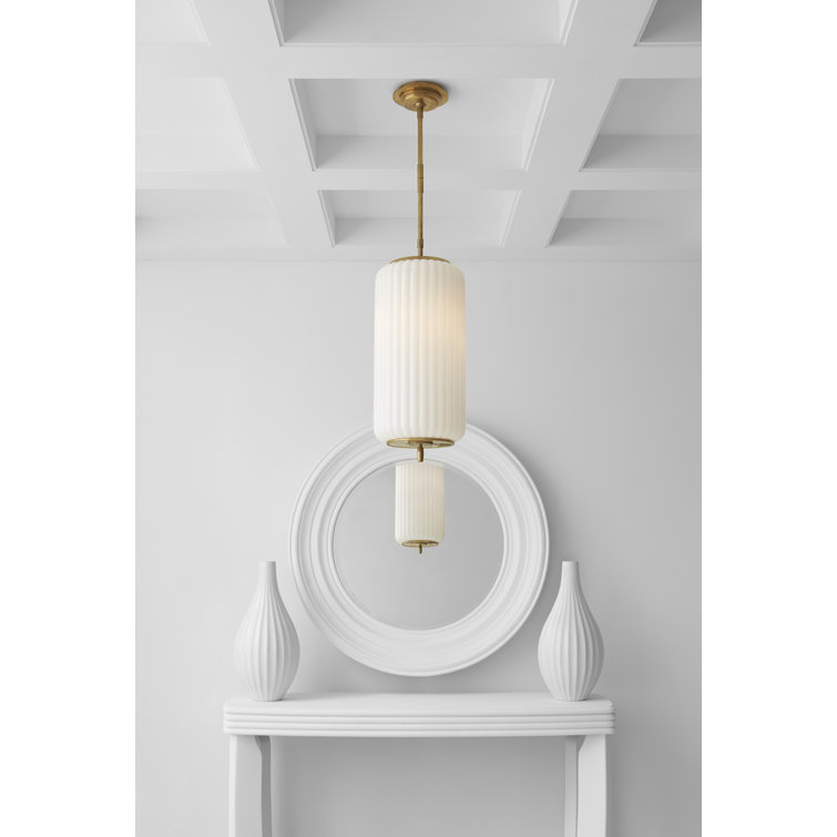 Eden Polished Nickel 21" Indoor/Outdoor 3-Light Pendant