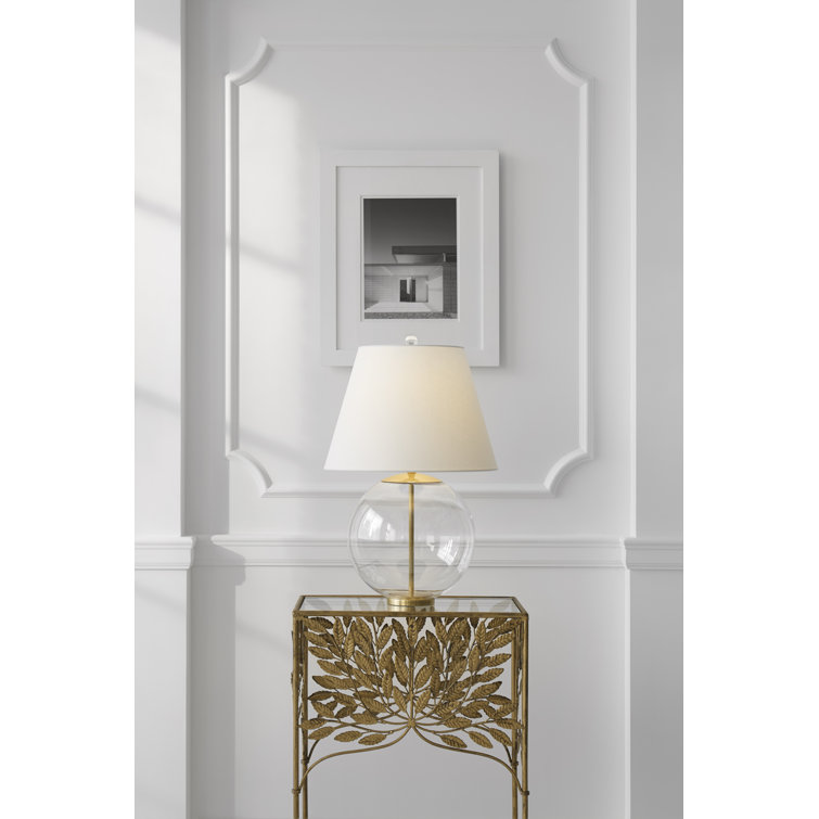 Edison 24.5'' Burnished Silver Leaf Outdoor Table Lamp