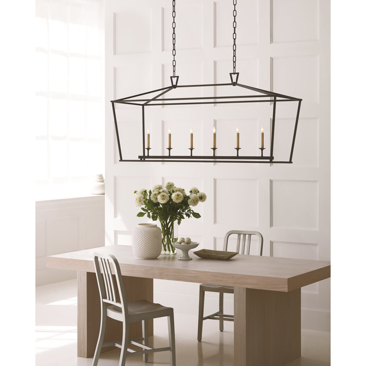 Darlana Gilded Iron 6-Light Indoor/Outdoor Pendant