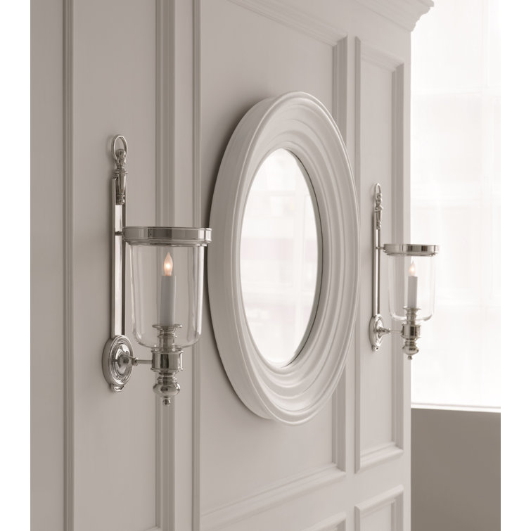 Polished Nickel Jelly Jar Dimmable Wall Sconce