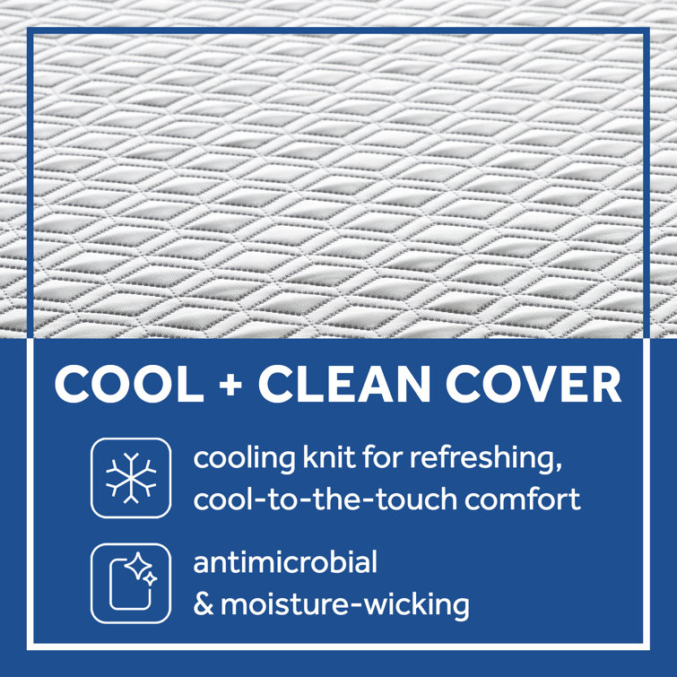 Sealy 12" Queen Hybrid Mattress with Cool & Clean Gel Memory Foam