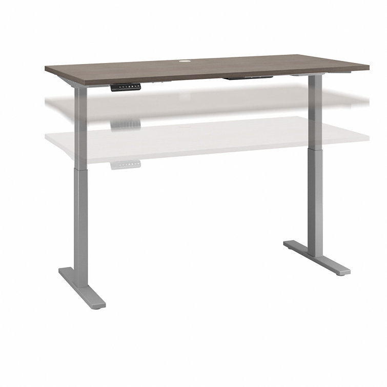Elevate 72'' White/Black Electric Height Adjustable Standing Desk