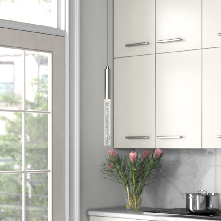 Ruelle Chrome Crystal LED Pendant Light