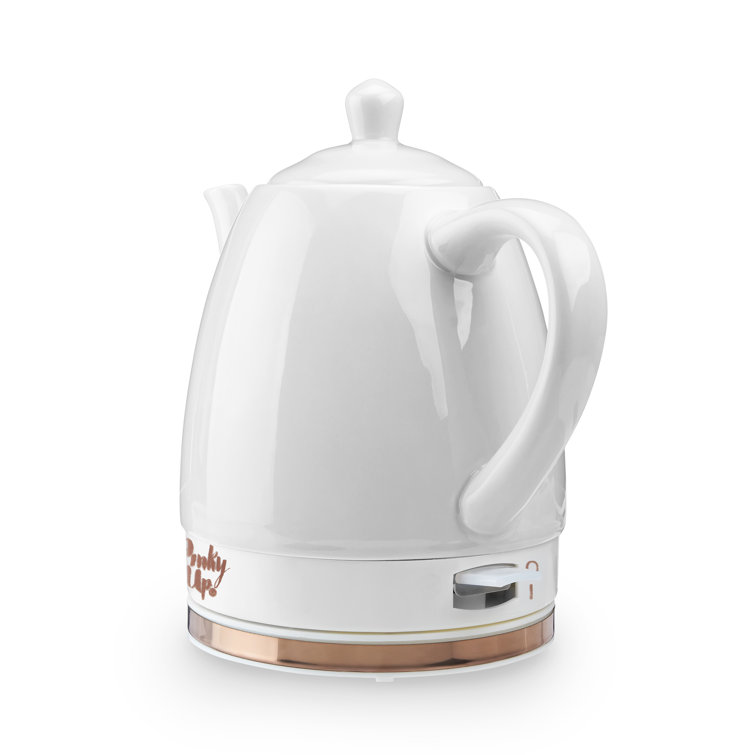 Noelle 1.5L Grey Ceramic and Rose Gold Electric Tea Kettle