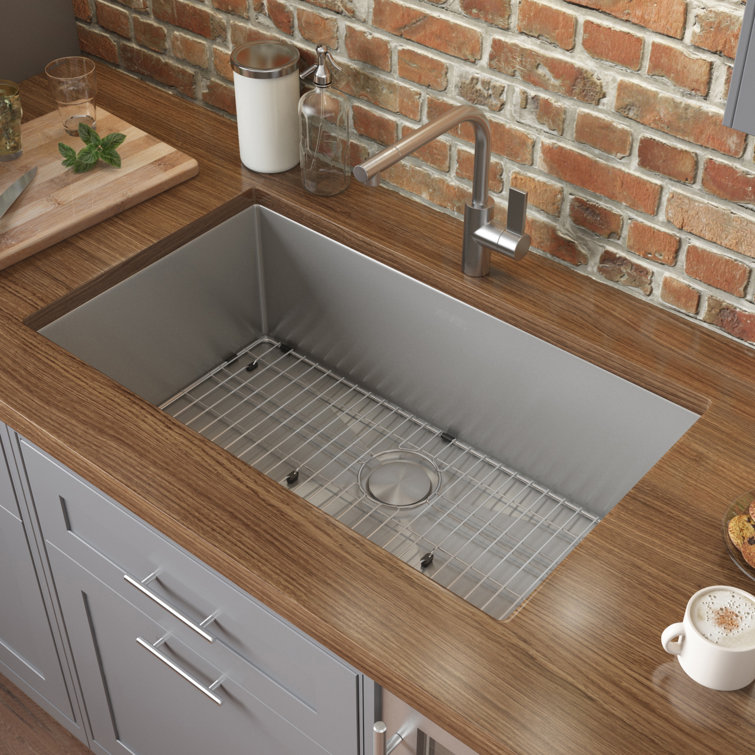 Ruvati 32-inch Satin Finish Stainless Steel Single Bowl Kitchen Sink