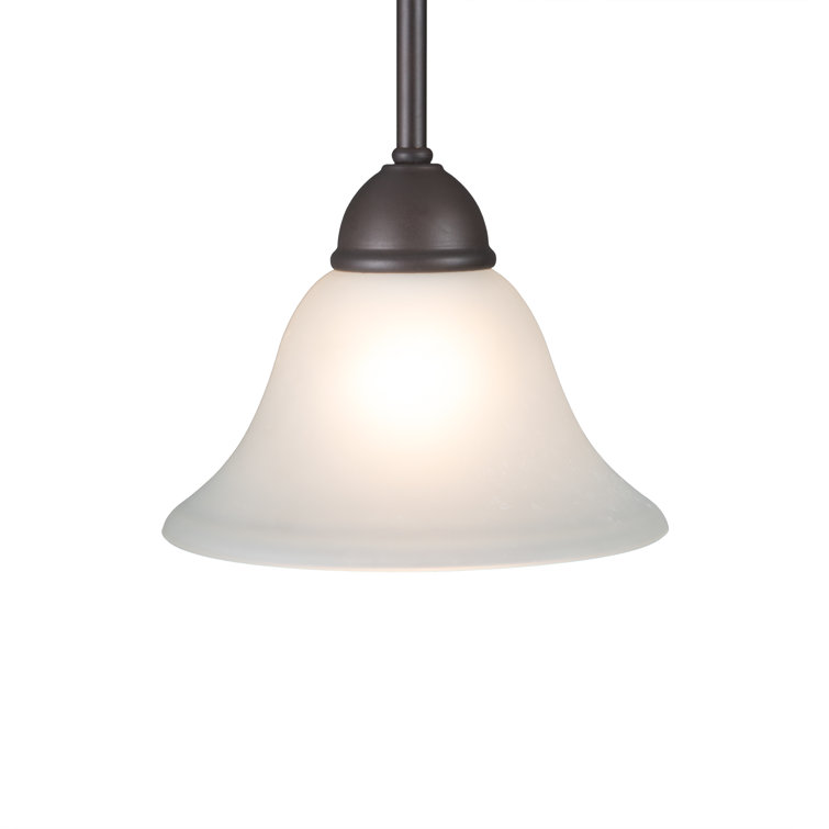 Vernal Falls Mini Globe Pendant in Oil-Rubbed Bronze with Etched Glass