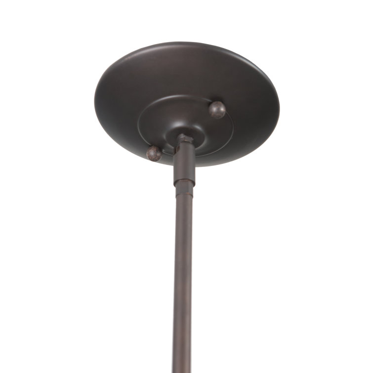 Vernal Falls Mini Globe Pendant in Oil-Rubbed Bronze with Etched Glass