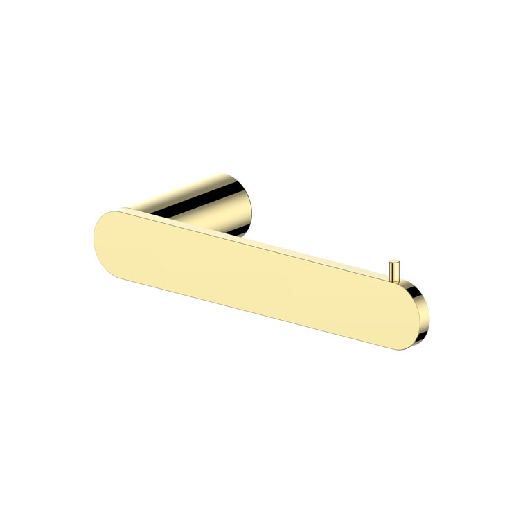 Polished Gold Modern Wall Mount Toilet Paper Holder