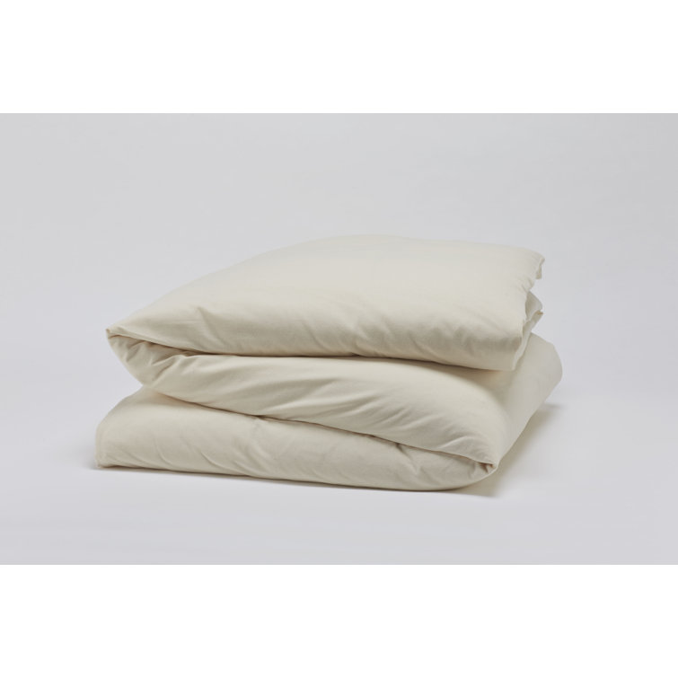 Undyed Organic Cotton Full/Queen Flannel Duvet Cover