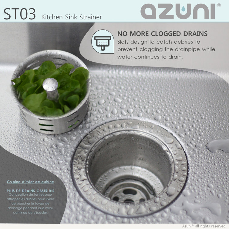 Stainless Steel Deep Basket Kitchen Sink Strainer