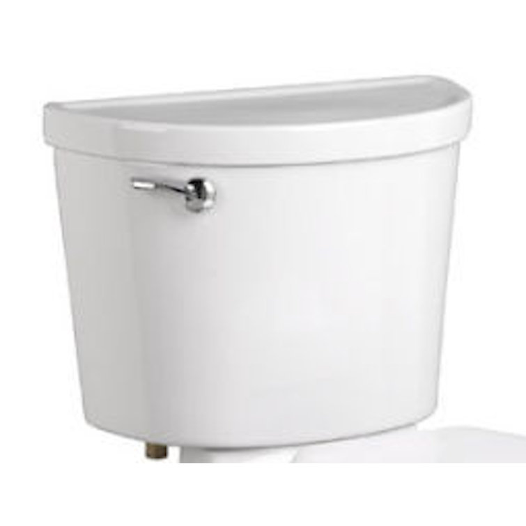 White Ceramic Single Flush Toilet Tank