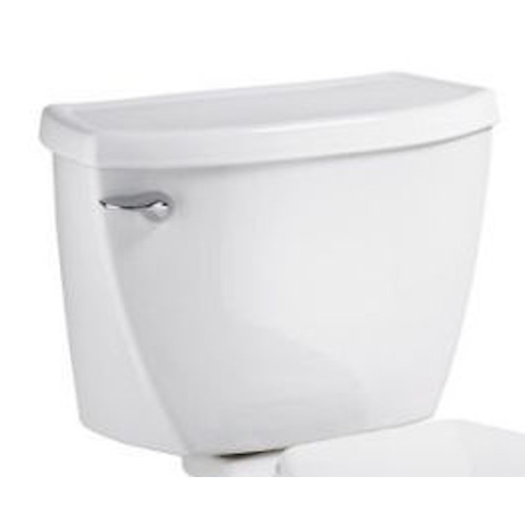 White Vitreous China Dual Flush Toilet Tank
