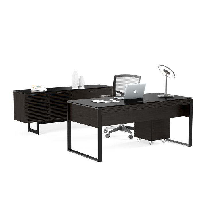 Corridor Charcoal Stained Ash Adjustable Credenza