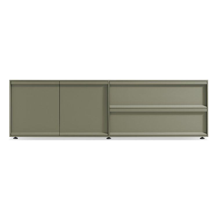 Superchoice Gray Green 2 Door/2 Drawer Modern Console