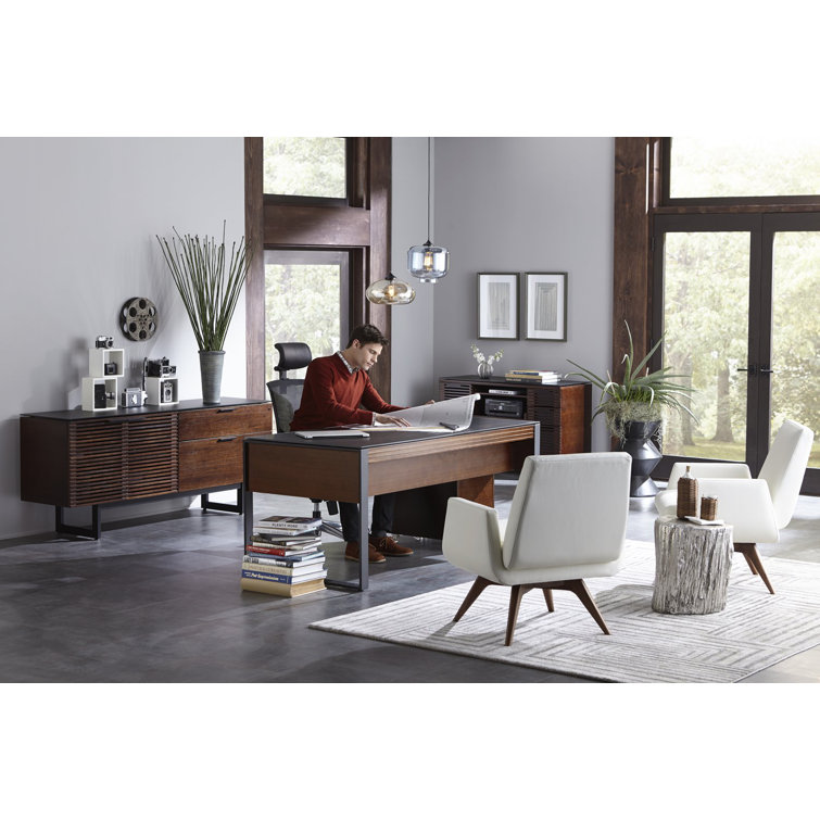 Chocolate Walnut 3-Drawer Lockable Mobile Pedestal
