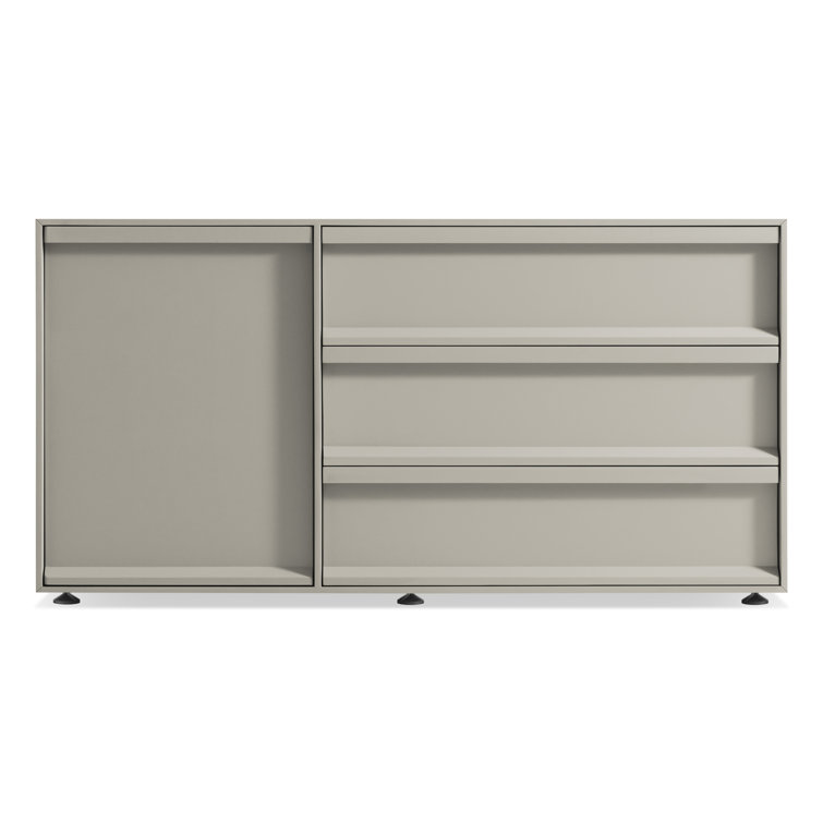 Superchoice Putty Matte 1 Door/3 Drawer Credenza