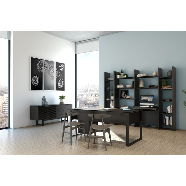 Corridor Charcoal Stained Ash Adjustable Credenza
