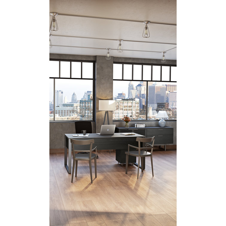 Corridor Charcoal Stained Ash Adjustable Credenza