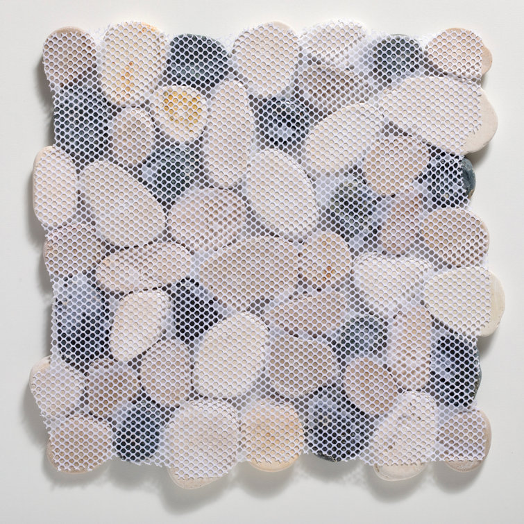 Classic Pebble Multicolor Natural Stone Mosaic Tile Sheet