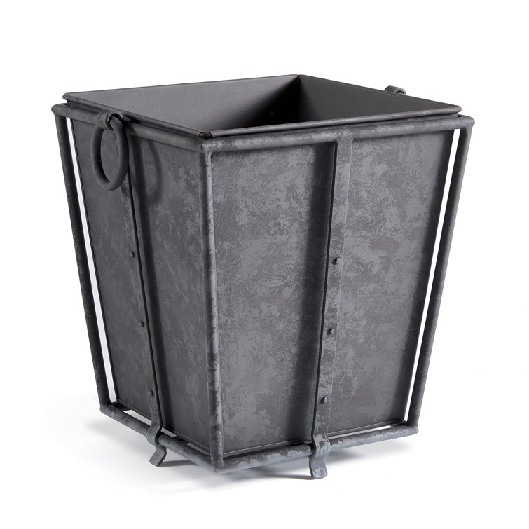 Callahan Tapered Gray Iron Outdoor Pot Planter