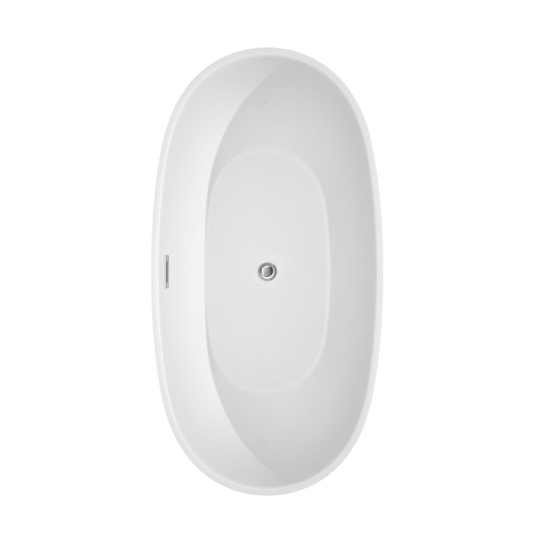 Juno 63'' White Freestanding Acrylic Soaking Bathtub