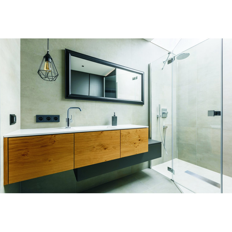 4'' Stainless Steel Square Shower Drain with Tile Insert Cover