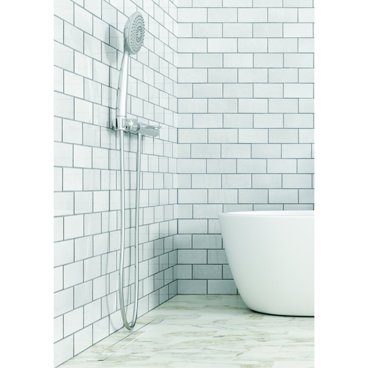 4'' Stainless Steel Square Shower Drain with Tile Insert Cover
