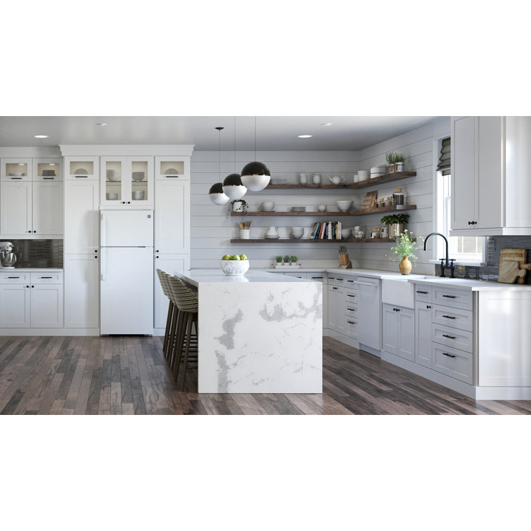 White 28-Inch Top Freezer Refrigerator with Glass Shelves