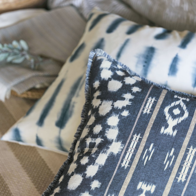 Saya Traditional Linen Abstract Duvet Cover Set