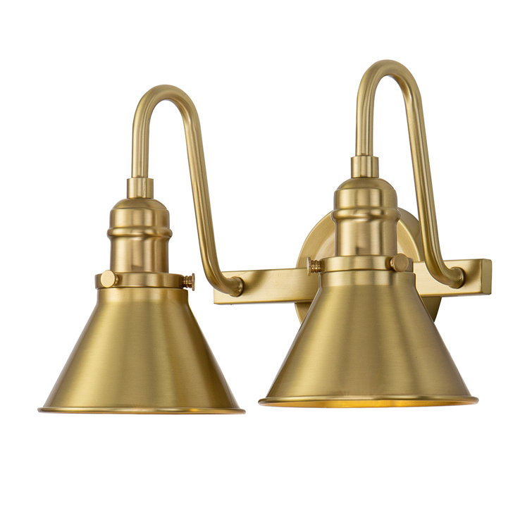 Provence Aged Brass 2-Light Outdoor Vanity Light