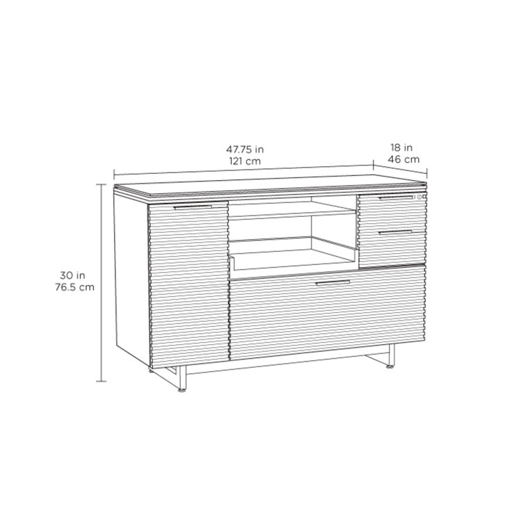 Chocolate Walnut 3-Drawer Lockable Mobile Pedestal