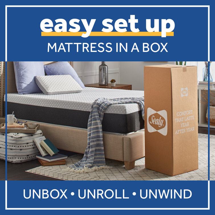 Sealy 12" Queen Hybrid Mattress with Cool & Clean Gel Memory Foam