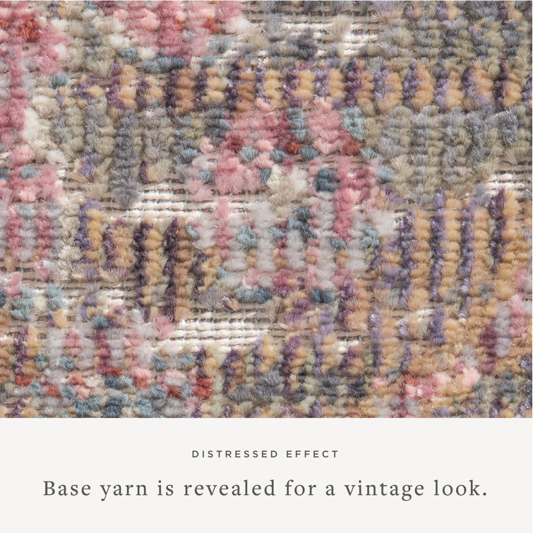 Rosemarie Stone and Multi-Color Synthetic Runner Rug