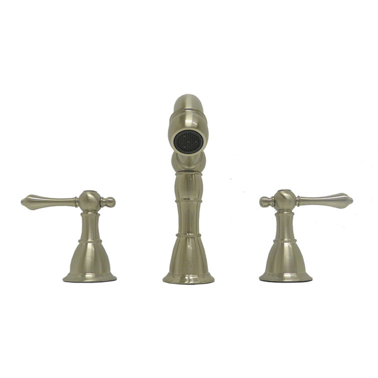 Messina Brushed Nickel Double Handle Widespread Bathroom Faucet