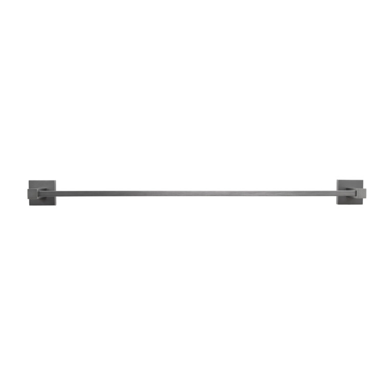 Gun Metal Gray 4-Piece Bathroom Hardware Set with Towel Bar