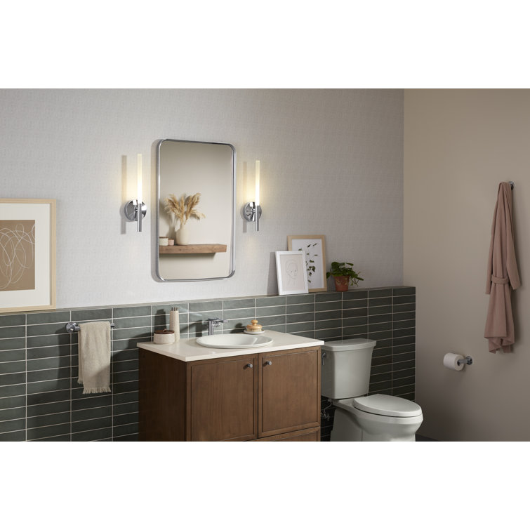 KOHLER Essential 34" x 22" Polished Chrome Rectangular Vanity Mirror