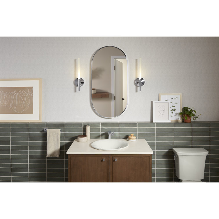 Essential Polished Chrome 40" x 20" Framed Bathroom Vanity Mirror