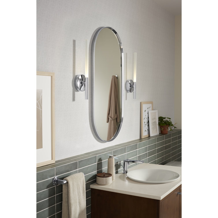 Essential Polished Chrome 40" x 20" Framed Bathroom Vanity Mirror