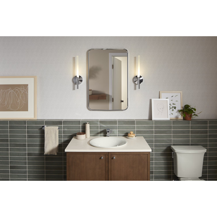 KOHLER Essential 34" x 22" Polished Chrome Rectangular Vanity Mirror