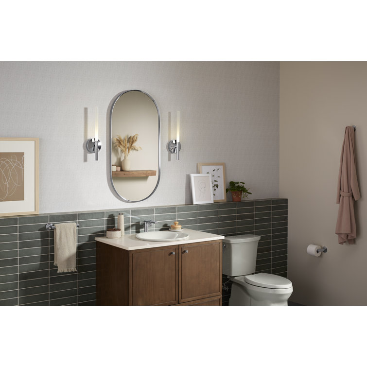 Essential Polished Chrome 40" x 20" Framed Bathroom Vanity Mirror