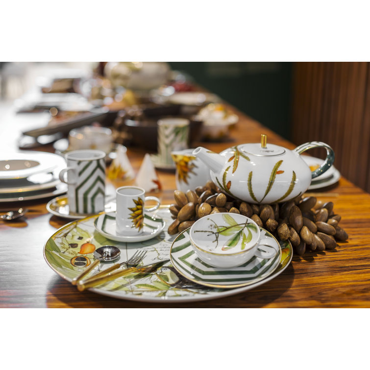 Amazonia Floral Ceramic Teapot with 1335ml Capacity