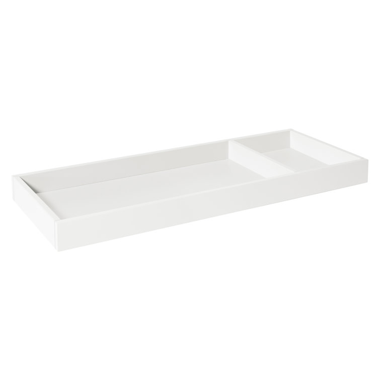 Warm White Wooden Universal Changing Table Topper
