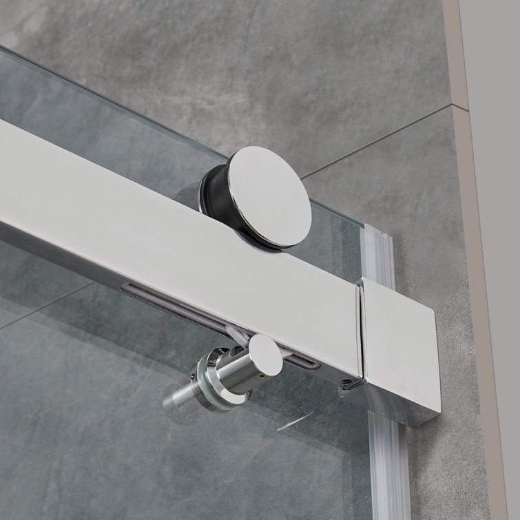 Bel Chrome Frameless Sliding Soft-Close Shower Door, 60" x 78"