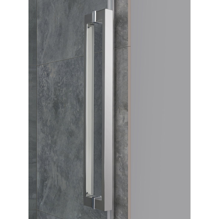 Bel Chrome Frameless Sliding Soft-Close Shower Door, 60" x 78"