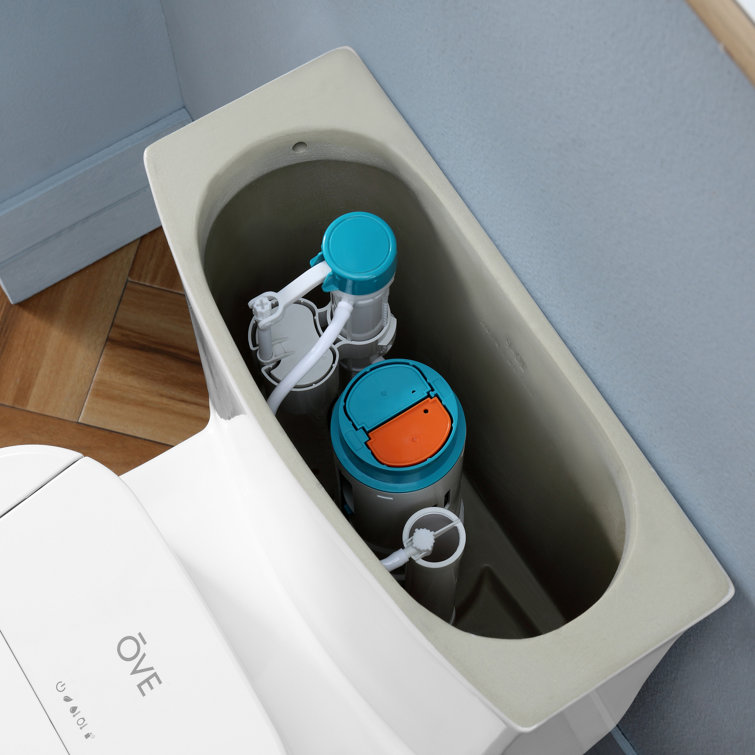 Calero White Electric Bidet Elongated Toilet Seat