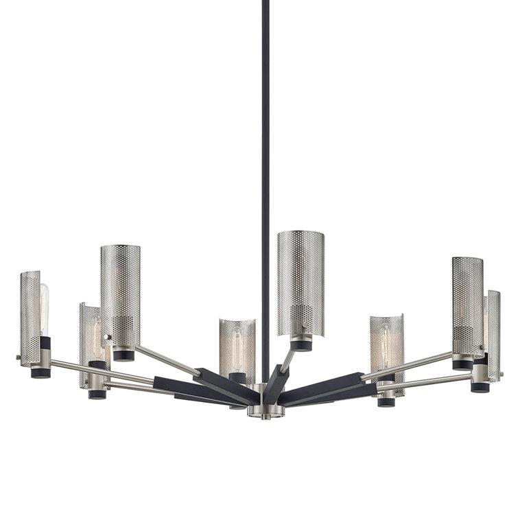 Pilsen Contemporary Black Nickel 40" Sputnik Sphere Chandelier