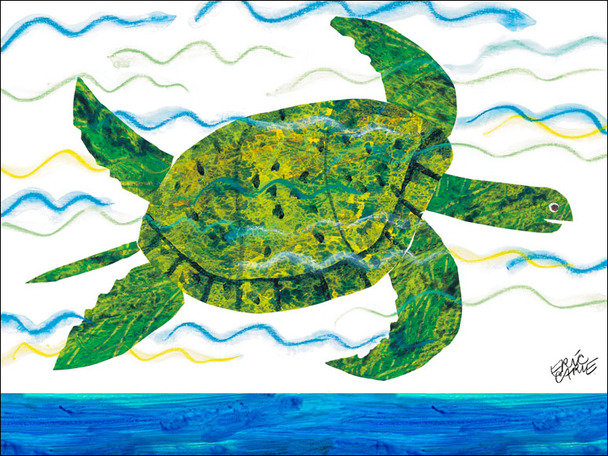 Eric Carle's Green Sea Turtle Canvas Wall Art